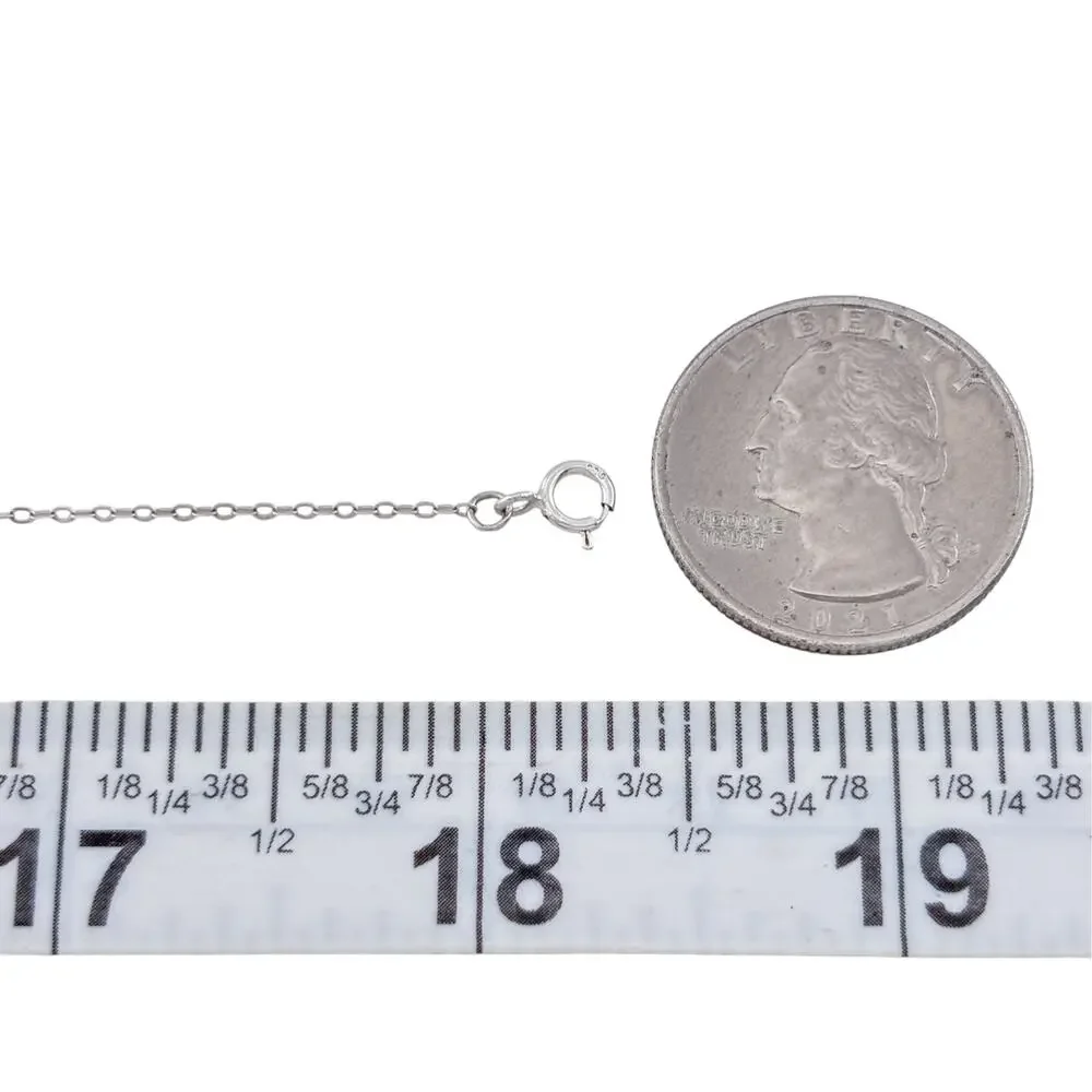 Vintage Sterling Silver 925 K Initial Necklace 16-18